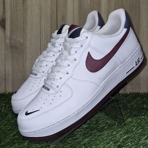 NIKE AIR FORCE 1 '07 LV8 'WHITE NIGHT MAROON" Men's Size 10